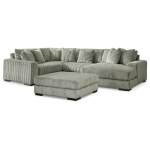 Lindyn 4-Piece Sectional with Chaise and Oversized Accent Ottoman