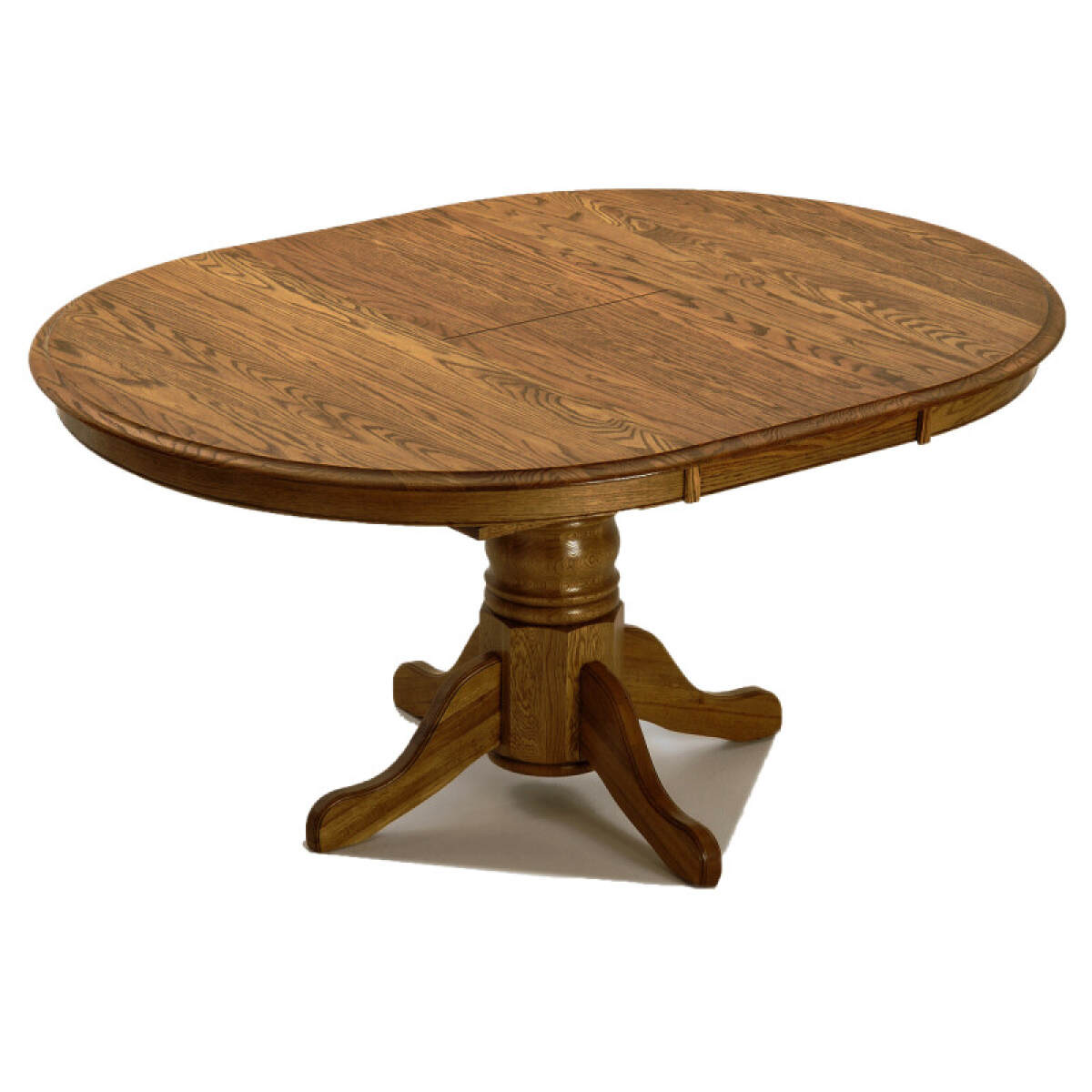 d2102085d344ec9cbc82311f9cd0d8ff Classic Oak Burnished 42" Pedestal Table - Image 1