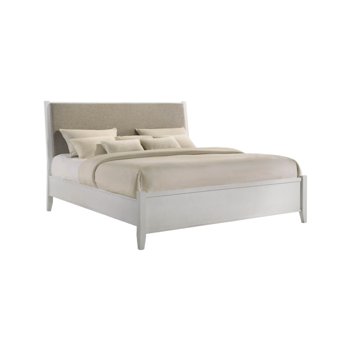 d34a1950c2153e827addea6d564949f1 Andover King Uph. Bed | White - Image 1