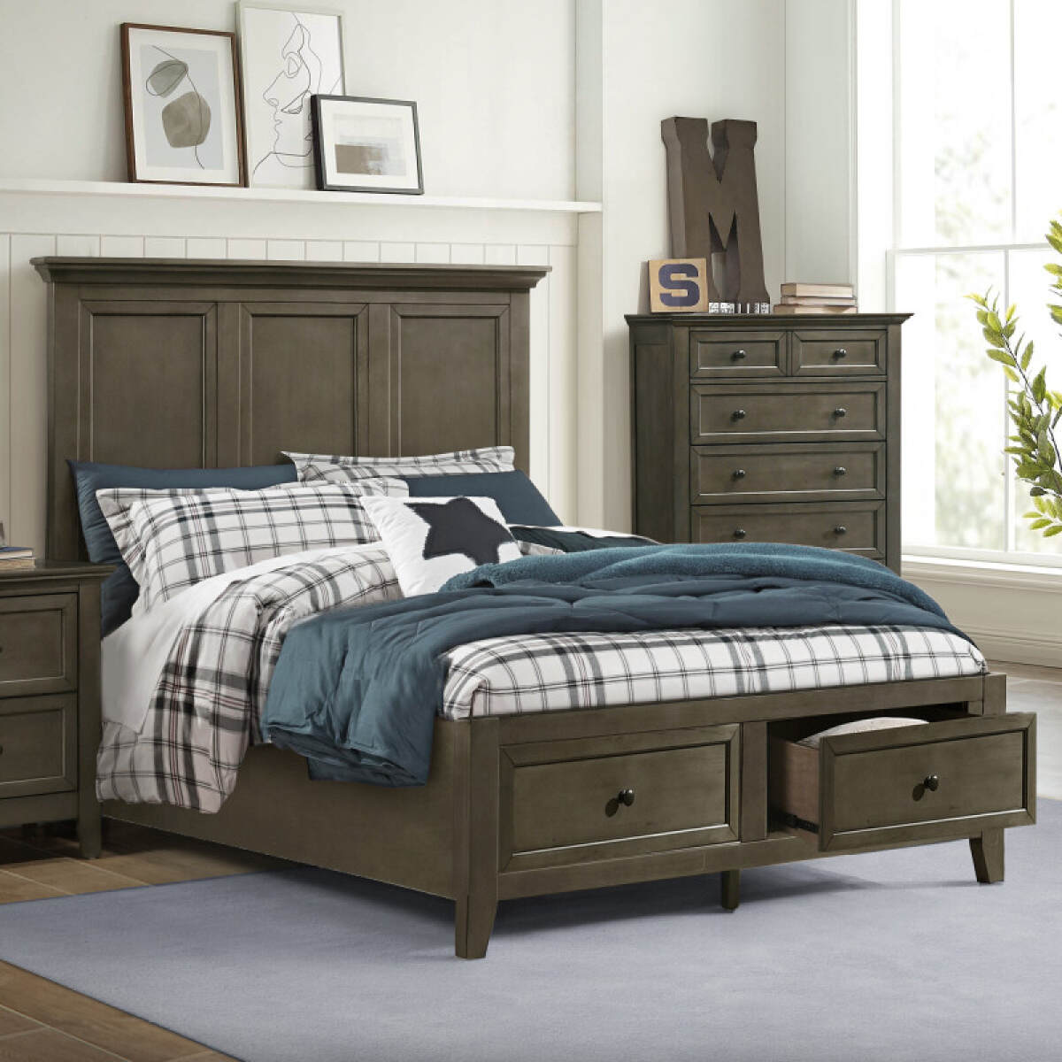 d3c6e786df2eda167d0761a8eef1fcfb San Mateo Youth Full Storage Bed | Gray - Image 1