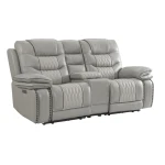 Cody Dual-Power Loveseat | Light Gray