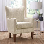 Novae - Transitionally Styled Wing Chair - Dark Walnut - 2080DW - Image 8