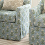 Meg - Classic Slipcovered Look Swivel Chair - 1108 - Image 9