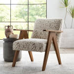 Bayden - Modern Sawhorse Accent Chair - Honey Birch - 3180HB - Image 15