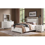 Lodge & Loft Floating Panel Bed With Footboard Storage - 844-557-050B-502-555; 844-667-066B-502-666 - Image 7