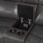 Wainwright Dual-Power Sectional Set | Charcoal Gray - Image 4