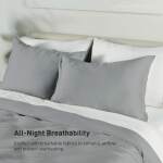 Performance® Duvet & Sham Set - Solid - Light Grey / King - Image 6