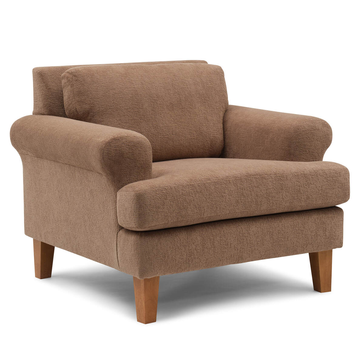 dd8dd8ff05088fec07c9544674a5c68b Lumira - Transitionally-styled Club Chair - Dark Walnut - C21DW - Image 1