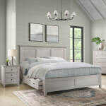 San Mateo King Standard Bed | White