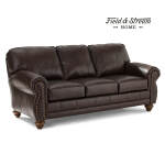 Noble - Top-grain Leather Stationary Sofa - Espresso - S64ELU - Image 9