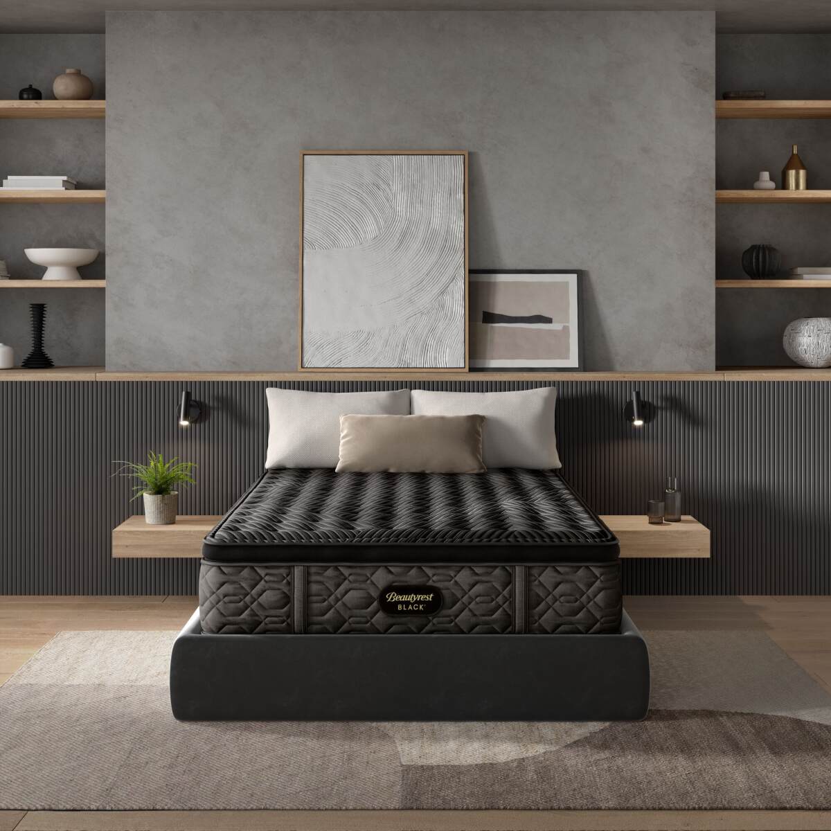 df0cfa3752bcd045e5b20dfc124e0196 Carton Beautyrest Black Series One 14.75" Medium Pillow Top Mattress -Full - Image 1