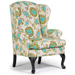 Sylvia - Wing Back Chair - Antique Black - 0710AB