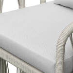 Alexa Outdoor Dining Side Arm Chair - Image 4