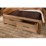 Lodge & Loft Floating Panel Bed With Footboard Storage - 842-557-050B-502-555; 842-667-066B-502-666 - Image 5