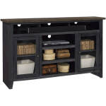 Eastport 65" Highboy Console W/ 2 Doors WME1244-DBK - Image 4
