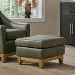 F12dw - Ottoman With Wooden Base - F12DW - Image 4