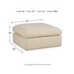 Elyza Oversized Accent Ottoman - Image 5