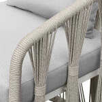 Alexa Outdoor Dining Side Arm Chair - Image 5