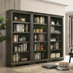 San Mateo 72" Bunching Bookcase | Gray - Image 4