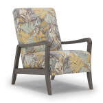 Rybe - Mid-century Modern Accent Chair - Dark Walnut - 3100DW