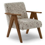 Bayden - Modern Sawhorse Accent Chair - Honey Birch - 3180HB - Image 9