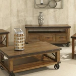 Taos Coffee Table with Casters - Image 3