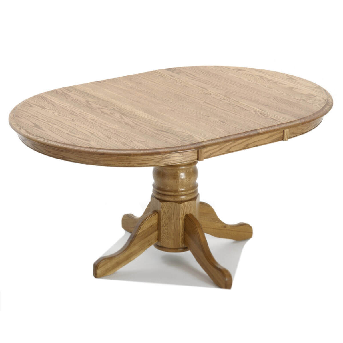 e65e32bca54df553d5ab2c36374af5c7 Classic Oak Chestnut Solid Pedestal Table - Image 1