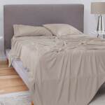 Hyper-Cotton Performance® Sheet Set - Medium Beige / Split Head Queen - Image 3