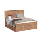 Oak Park King Captain's Bed w-6 Drawers | Taupe - Image 3