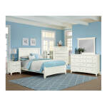 Bonanza Full, Queen & King Mansion Bed - White Finish - BB29-558/855/922, BB29-668/866/922/MS1 - Image 3