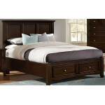 Bonanza Full, Queen, & King Mansion Storage Bed - Merlo Finish - BB27-552-046B-302-444, BB27-558-050B-502-555, BB27-668-066B-502-666