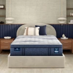 iComfortPro Buckingham 16" Latex Foam Plush Pillow Top Mattress Low Profile Set -Twin XL