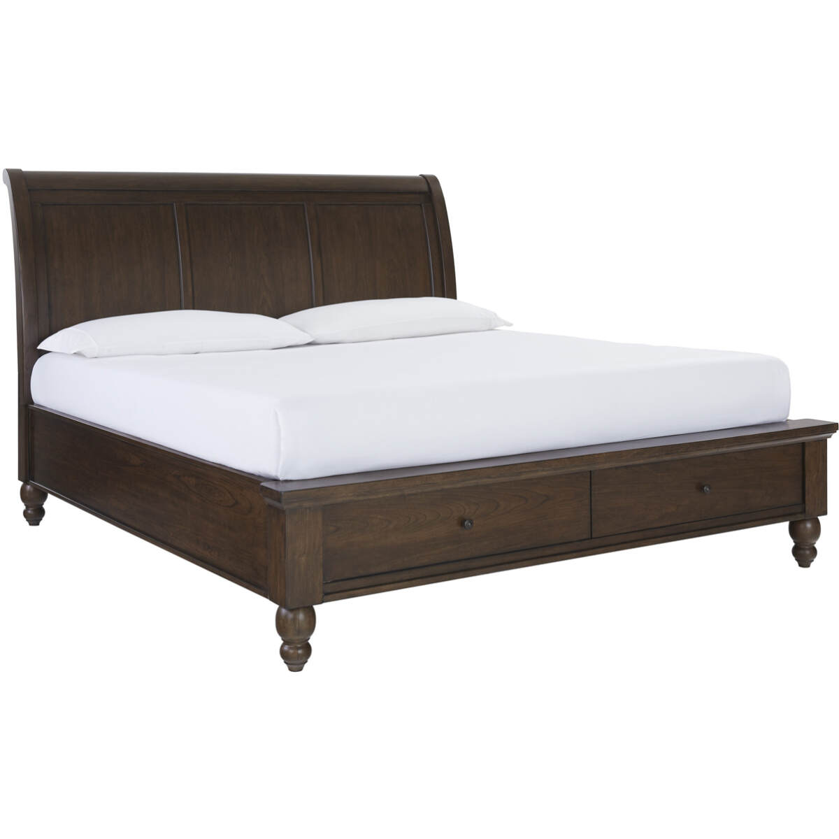 f16c6794f1b01d0dc29408a07c0aee08 Cambridge Queen Sleigh Bed Hb - Image 1