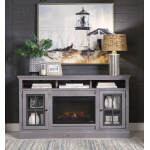 Churchill 70" Highboy Fireplace Console DR1954-GRY - Image 3
