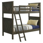 Tahoe Youth Twin over Twin Bunk Bed | River Rock - Image 3