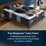 iComfortPro Dartmouth 15" Latex Foam Plush Pillow Top Mattress Low Profile Set -Queen - Image 9