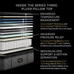 Beautyrest Black Series Three 16.75" Plush Pillow Top Mattress -Cal King Split - Image 3