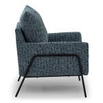 Morely - Modern Styled Chair - BLACK METAL - 1070BM - Image 4