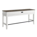 Kona Sofa Bar Table | Gray and White - Image 4