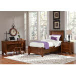 Bonanza Twin Mansion Storage Bed - Cherry Finish in Twin - BB28-338-033B-302-333 - Image 5