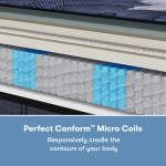 Perfect Sleeper X Prescott 14" Hybrid Medium Firm Mattress Low Profile Set -Full - Image 6
