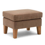 F40dw - Ottoman With Solid Wood, Tapered Legs - Dark Walnut - F40DW - Image 3