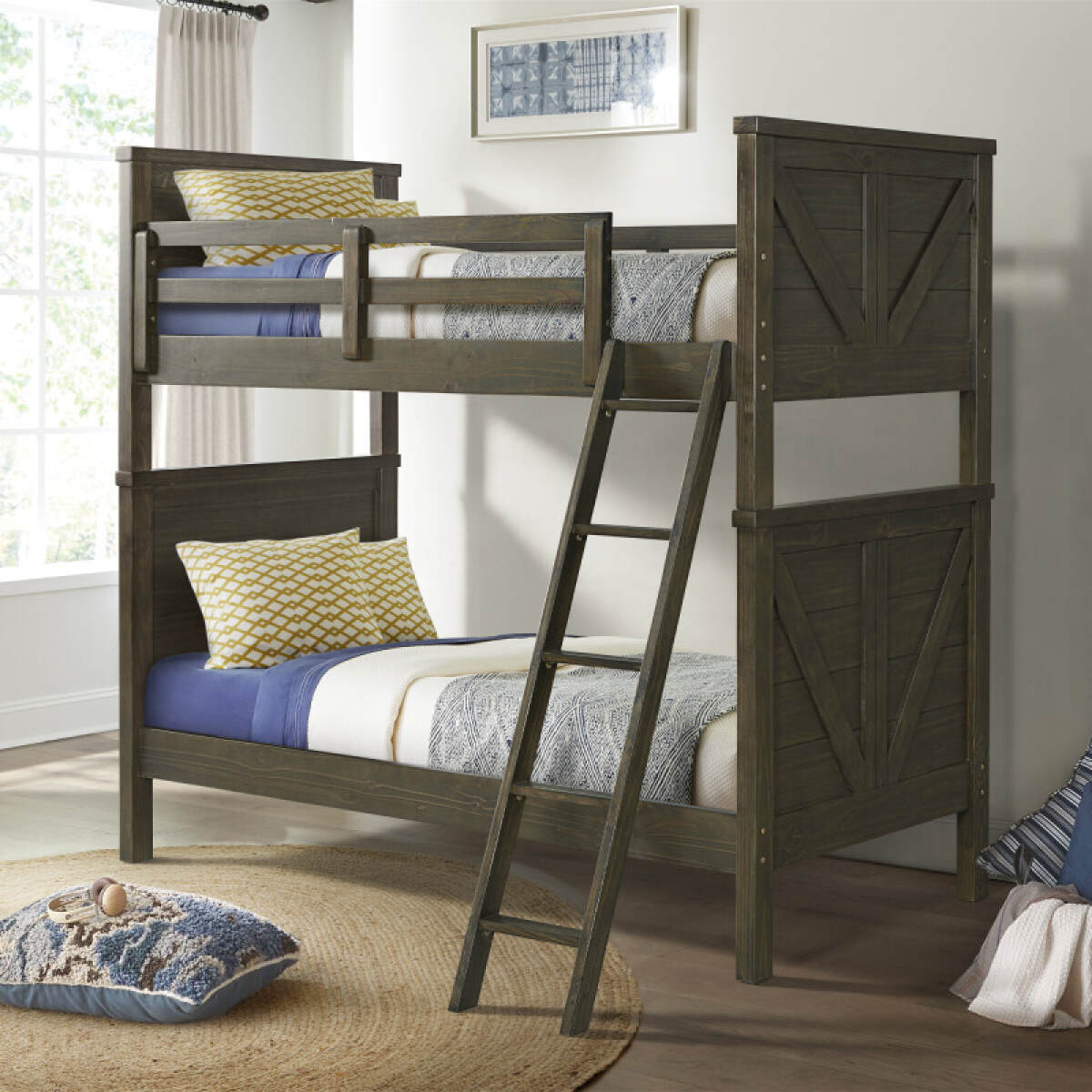 fb6d6440250d5197c983f84a850298ba Tahoe Youth Twin over Twin Bunk Bed | River Rock - Image 1