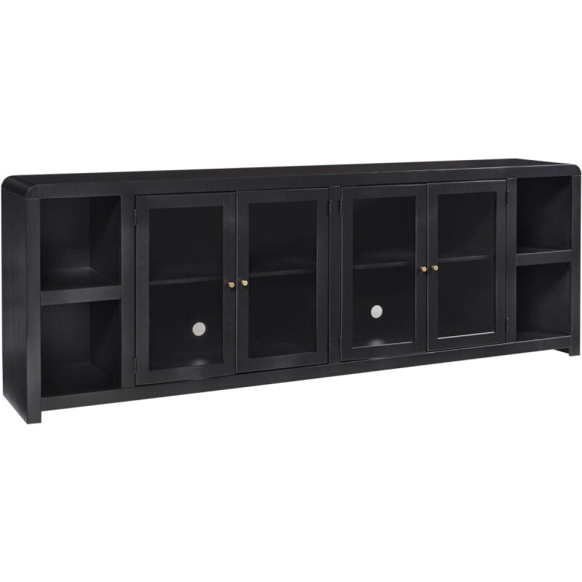 fd28597daa4caeb819fd4f22f3a60582 Taylor 96" Console W/ 4 Doors MYY1270-BLK - Image 1