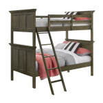 San Mateo Youth Twin over Twin Bunk Bed | Gray - Image 3