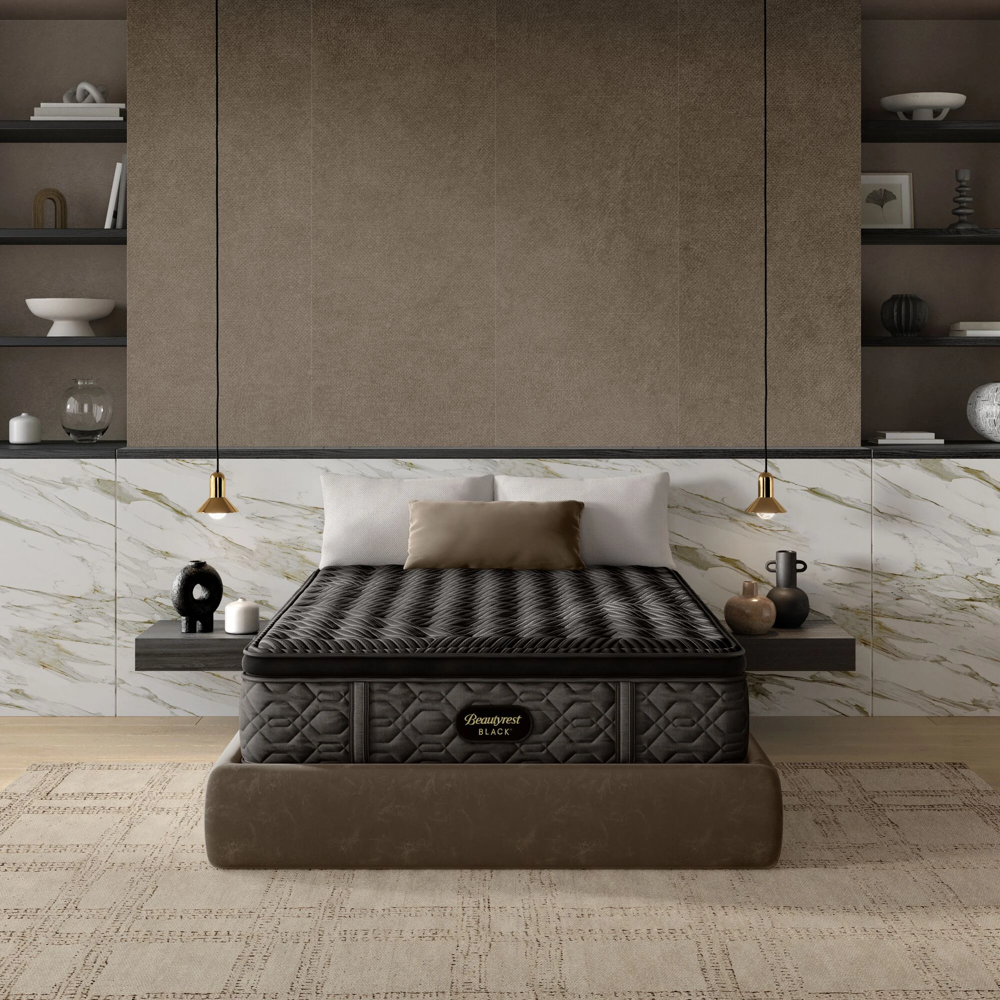 ff8759e6d61ffad2c30aa3105f3eaccb Carton Beautyrest Black Series One 14.25" Firm Pillow Top Mattress -King - Image 1
