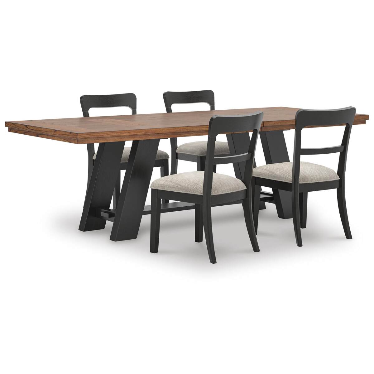 0022cc42a86d8660ba4e796e35f1c067 Greddinton Extension Dining Table and 4 Chairs - Image 1