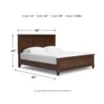 Danabrin California King Panel Bed, Dresser and Mirror - Image 14