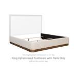 Hennington King Upholstered Footboard with Rails