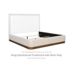 Hennington California King Upholstered Footboard with Rails